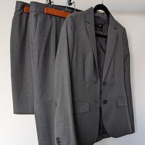 J. Crew Gray Women's Suit [Pants, Skirt and Blazer - Size 4]